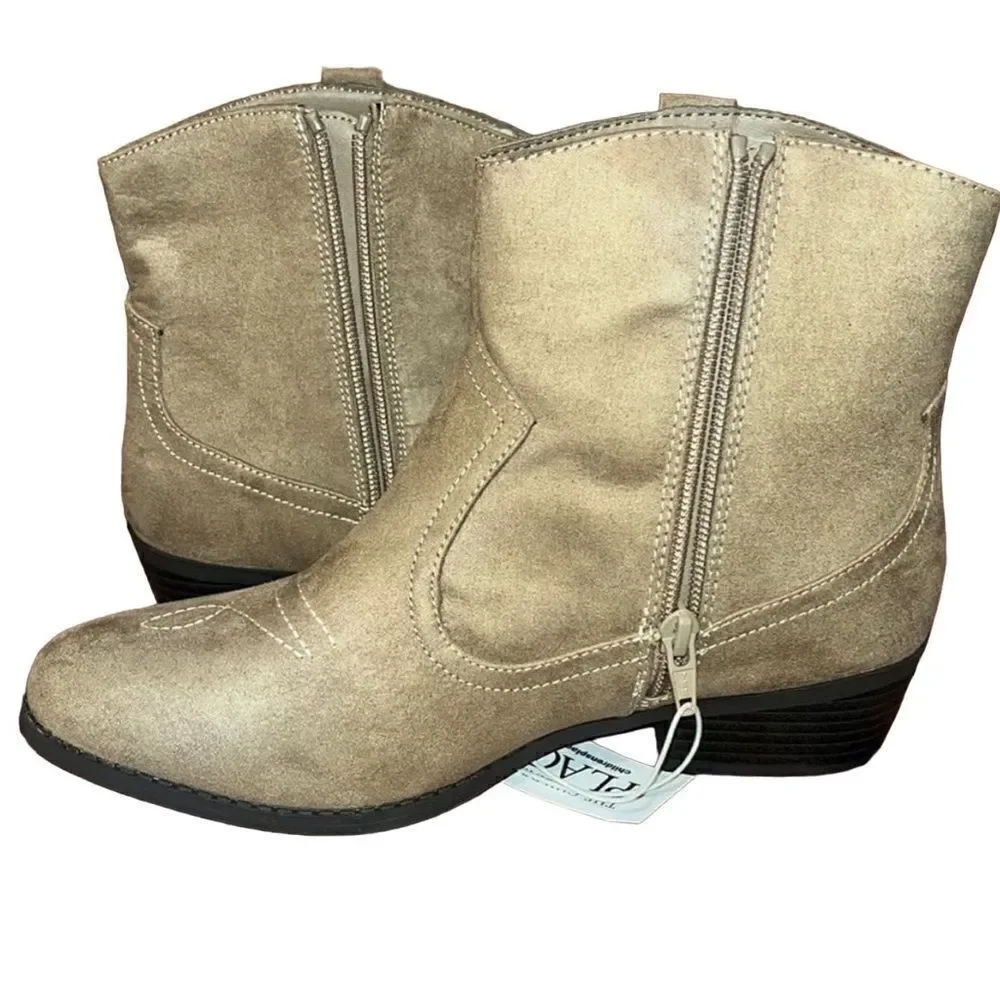 The Children's Place Faux Suede Cowgirl Booties